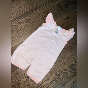 Elegant baby 3-6 months sweater ruffle romper 100% cotton